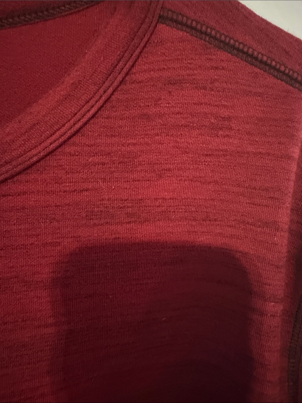 Apt. 9 Men's Heathered Wine Crewneck Sweater - Picture 3 of 3